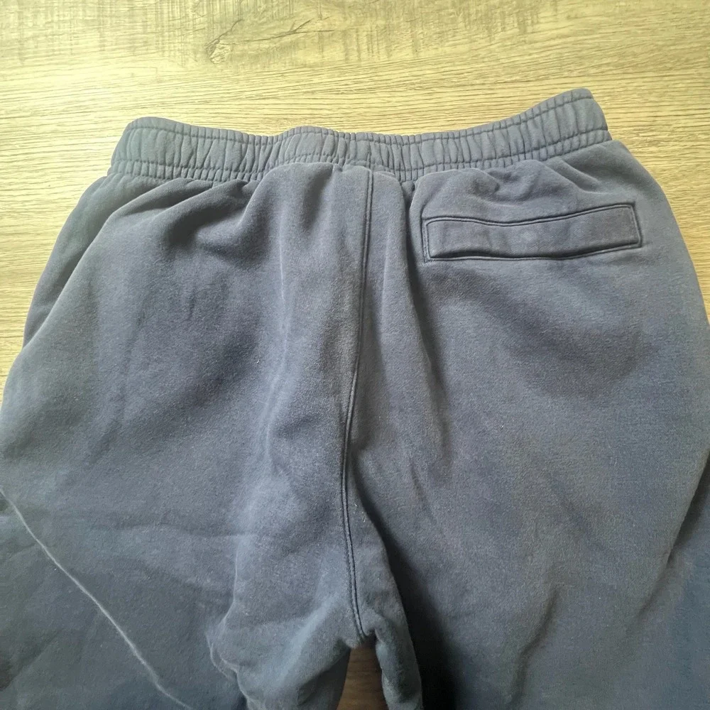 Nike‎ Joggers Mens Large Navy Blue Fleece Sweatpants Embroidered Logo Sportswear